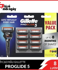 Lưỡi cạo râu Gillette Proglide 5 lưỡi (Cam) Vỉ 8 lưỡi