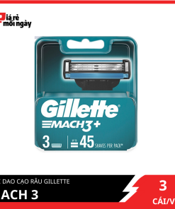 [NEW] Lưỡi dao cạo râu Gillette Mach 3+ bộ 3 cái