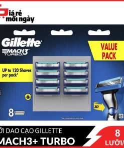 Lưỡi dao Mach 3 turbo 8 lưỡi