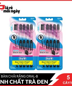 Combo 2 Vỉ 5 Bàn Chải Đánh Răng Oral-B Tinh chất Trà đen