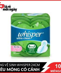 Băng vệ sinh Whisper Siêu mỏng ngày 10 miếng