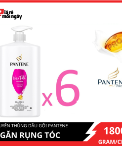 [Giá sỉ] Nguyên thùng Dầu gội Pantene Ngăn rụng tóc 1800mlx6