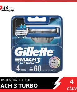 [NEW] Lưỡi dao cạo râu Gillette Mach 3 Turbo bộ 4 cái