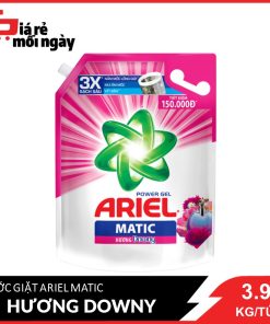 Nước Giặt Ariel Matic Hương Downy Thơm Dài Lâu túi 3.9kg