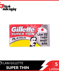 Lưỡi lam Gillette Superthin ông già 1 hộp 5 lưỡi lam mới siêu bén