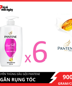 [Giá sỉ] Nguyên thùng Dầu gội Pantene Ngăn rụng tóc 900mlx6