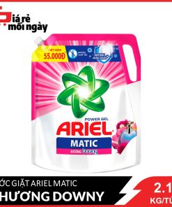 Nước giặt Ariel Matic Hương Đam Mê Túi 2.15KG