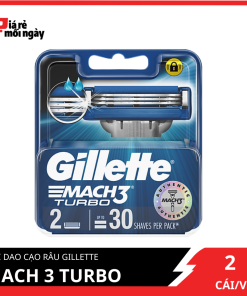 [NEW] Lưỡi dao cạo râu Gillette Mach 3 Turbo bộ 2 cái