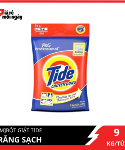 Bột giặt Tide Trắng sạch chuyên dụng 9KG