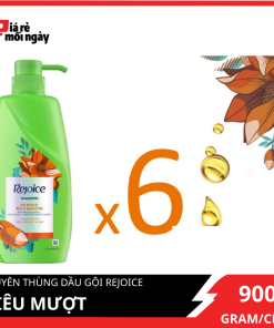[Giá sỉ] Nguyên thùng Dầu gội Rejoice Siêu mượt 900mlx6