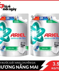 Combo 2 Nước Giặt Ariel Matic Đậm Đặc (3.6Kg/ Túi)