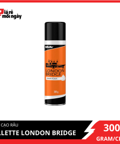 Bọt cạo râu Gillette London Bridge (Cam) dành cho Barbershop 300g