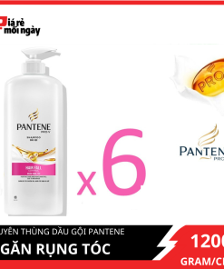 [Giá sỉ] Nguyên thùng Dầu gội Pantene Ngăn rụng tóc 1200mlx6
